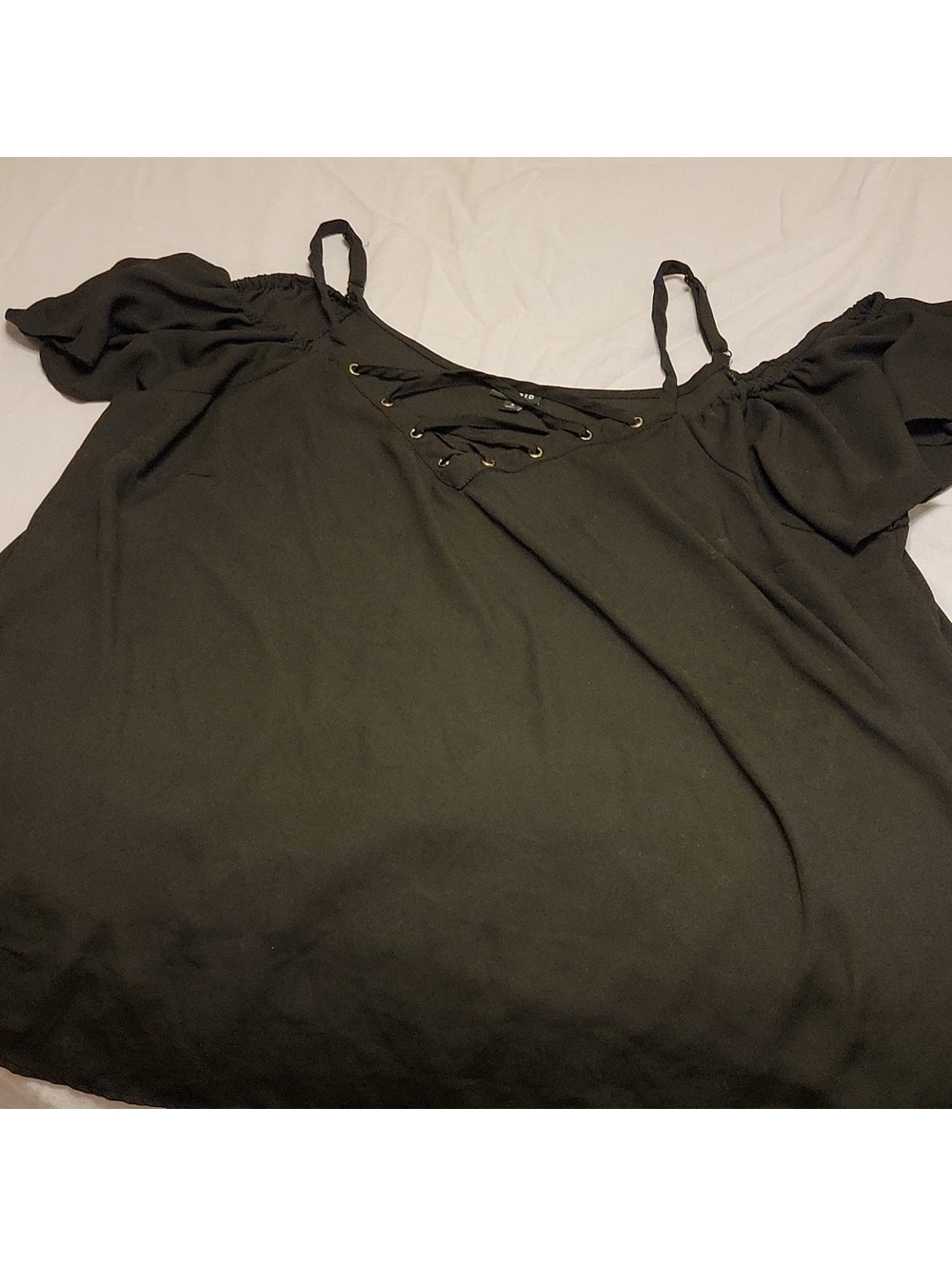 Torrid Black Cold Shoulder Blouse Plus Size 3 (22/24)